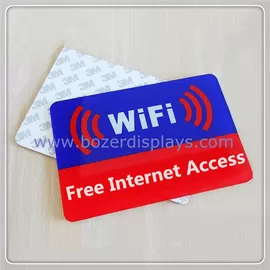 China Acrylic Free Wi-Fi Hotspot Signs supplier