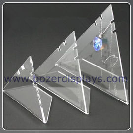 China 3X Triangle Acrylic Necklace Pendant Display Stand supplier