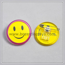 China Smile ID Badge Holder With Clip supplier