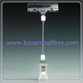 China Double End Advertising Poster Pop Display Clip Holder Clear supplier
