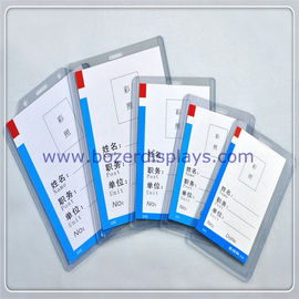 Clear Work Permit/ID Card Holder/Badge Holder With Clip supplier